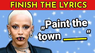 FINISH THE LYRICS  25 Most Popular Songs EVER 🎵  Music Quiz [upl. by Mathias]