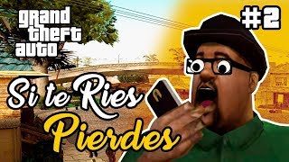 🤪 SI TE RÍES PIERDES 2 😂 GTA SA LOQUENDO  Céga Studios [upl. by Ayahsey812]