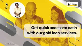 HassleFree Gold Loan  Maximum Finance  Shriram Finance Gold Loan  Shriram Finance Limited [upl. by Aehs]