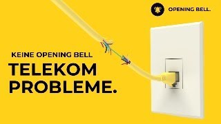 TELEKOM PROBLEME  KEINE OPENING BELL HEUTE [upl. by Cleodal]