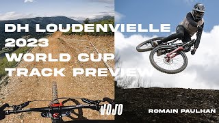 POV new DH track Loudenvielle  Preview Worldcup 2023 [upl. by Reyotal394]