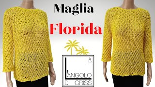 Maglia ai ferri quotFLORIDAquot [upl. by Washburn]