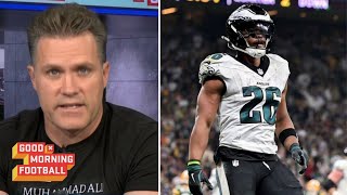 GMFB  quotBarkley is the best ever to play in Phillyquot  Kyle impressed by Eagles beat Commanders 2618 [upl. by Hpesoj370]