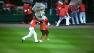 Jayson Werth interferes in the Presidents Race Again [upl. by Ire582]