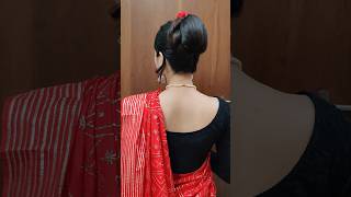 Very Easy Karwa chauth Juda Hairstyle❤️ shortsvideo juda hairstyle karwachauthspecial [upl. by Kunkle]