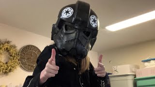 Making a tie fighter pilot helmet [upl. by Ylera]