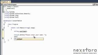 SharePoint Developer Training Course  Programming C 40 Lesson Twelve  ReadLine [upl. by Lleneg179]