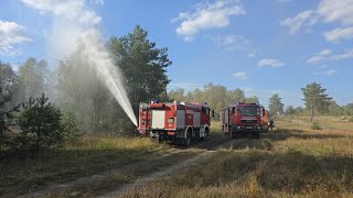 Waldbrand auf Truppenübungsplatz Jüterbog [upl. by Winnie731]