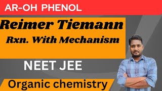 Reimer Tiemann Chemical Rxn in Phenol Salicylaldehyde Formation with mechanism education neet [upl. by Burrton]