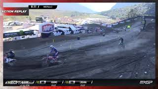 Gifting vs Rubini vs Langenfelder  MX2 Race 2  MXGP of Trentino 2022 MXGP Motocross [upl. by Enaillil586]