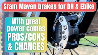 Sram Maven Brake Review  50 more power than codes for DH and Ebikes [upl. by Eilarol548]