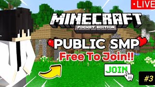 Minecraft PUBLIC SERVER LIVE 🛑 DAY 3 ANYONE CAN JOIN 🔥 [upl. by Esyli]