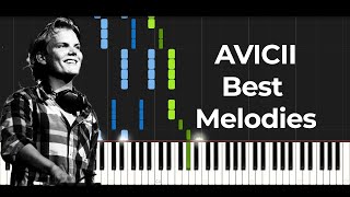 BEST of Avicii Melodies Piano Cover Part 1 FREE MIDI [upl. by Anaxor]