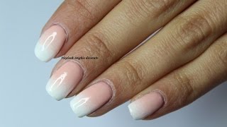 Video tutorial 140 Nail art unghie french bianca sfumata By Flaylook [upl. by Irisa48]