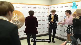 Bts golden disk interview 2017 [upl. by Shannen]