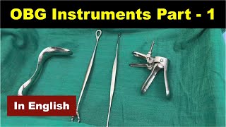 OBG Instruments Part 1 English  Nursing Lecture [upl. by Alliuqal848]