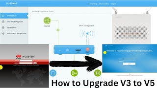 How to Upgrade HG8546M  Upgrade V3 to V5  Huawei Router V3 to V5  Unique iT Information [upl. by Elleryt]