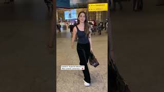 Kiara Advani snapped at Mumbai airport back from WAR 2 shoot with hrithikroshan amp jrntr ❤️ shorts [upl. by Dnana]