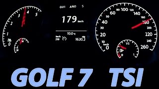 VW GOLF 7 Acceleration 0100 Autobahn Vmax Beschleunigung 12 TSI Test Volkswagen [upl. by Travus]