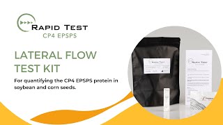 Rapid Test CP4 EPSPS  for quantifying the CP4 EPSPS protein in soybean and corn seeds [upl. by Craddock]