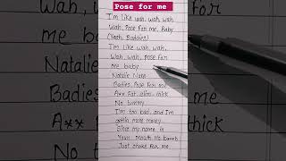 natalie nunn pose for me lyrics poseforme natalienunn lyrics [upl. by Uzial634]