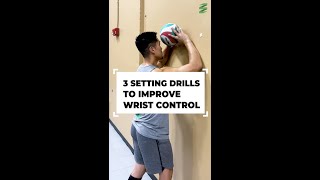 3 Setting Drills To Improve Wrist Control  Volleyball Training shorts [upl. by Peursem]