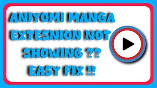 Aniyomi Manga Extension List Gone Easy Fix [upl. by Ahsiekim580]