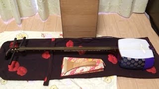 Japanese Shamisen Complete Set  Demo by tkvipercom [upl. by Haggar782]