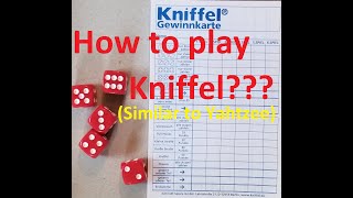 How to play Kniffel Similar to Yahtzee [upl. by Ttelracs]