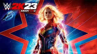 Mow to make Captain Marvel from Ms Marvel movie in WWE 2K23 [upl. by Hafirahs]