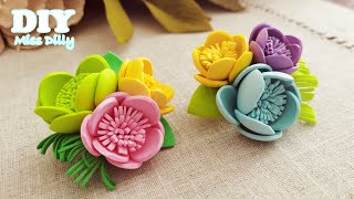 Flower Craft Ideas with Foam Sheet🌸Easy Flowers🌸Eva foam flowers ideas 51 [upl. by Senoj]