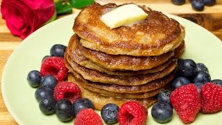 Healthy oat pancakes with wheat bran How to cook healthy pancakes [upl. by Marigold636]