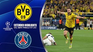 Borussia Dortmund vs PSG Extended Highlights  UCL SemiFinals 1st Leg  CBS Sports Golazo [upl. by Ahtekahs786]