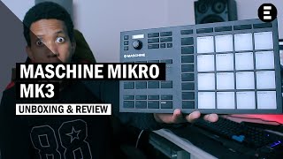 Controladora Maschine Mikro MK3 Unboxing e Review EGITANApt [upl. by Nwahsauq937]