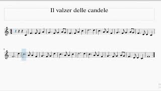 Spartiti Gratis Il valzer delle candele [upl. by Yhpos619]