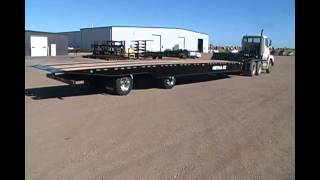 TrailEze TE 701 Slide Axle Rail Trailer with 102 spread axle option [upl. by Naz336]