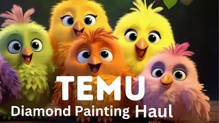 Temu Diamond Painting Haul  Unboxing  Diamond Art  Diamond Painting Kits [upl. by Ecnarepmet557]