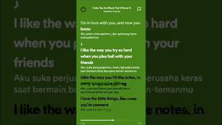 Terjemahan Lirik Lagu  I like you so much You’ll know it  Ysabelle Cuevas songs lirikterjemahan [upl. by Sang]