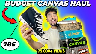 🔥FIRE COLLECTION🤩  5 Budget Canvas Sneakers Under 999 for MANGUYS  Amazon Shoe Haul 2023 [upl. by Ytissac913]