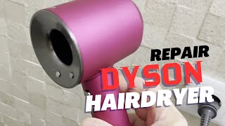 Repairing a Dyson hair dryer without complete disassembly  Dyson Hair Dryer Disassembly [upl. by Natsyrk]