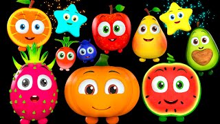 Magical Space Adventure Baby Sensory  Stars amp Fruits Visuals with Lively Music 02 Yrs 👶✨ [upl. by Bowe344]