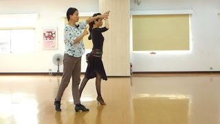 2016 Cha Cha Cha 拉丁恰恰初級舞步精進 蔡秀慧老師 雙人示範 couple demonstration ISTD [upl. by Pickar]