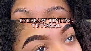 Eyebrow Tinting Tutorial [upl. by Odrarebe]