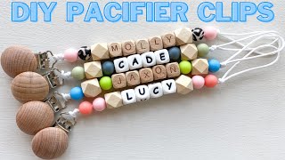 DIY Pacifier Clips  How to Make Pacifier Clips [upl. by Tedman]