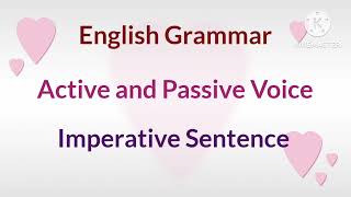 Active to Passive Voice Imperative Sentence English Grammar [upl. by Lindo]