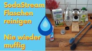 SodaStream Flaschen reinigen  Keimfrei und nie wieder muffig [upl. by Coats]