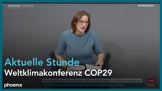 Aktuelle Stunde Weltklimakonferenz COP29 am 141124 [upl. by Grimbal]