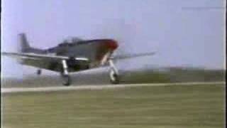 P51 Mustang takeoff flyby landing and shutdown [upl. by Erehpotsirhc]