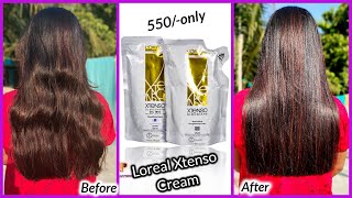 How To use Parlour like hair straightening kit at homeloreal xtenso straightening kitReview amp Demo [upl. by Jeanette401]