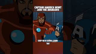 Captain America Wont Join The Avengers 🙄 marvel avengers captainamerica [upl. by Akkim]